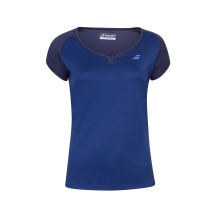 Babolat Tennis-Shirt Play Club Cap Sleeve 2021 dunkelblau Mädchen